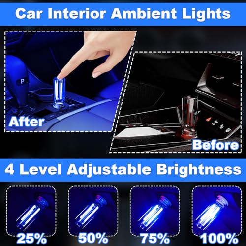 4 PCS Car USB Lights