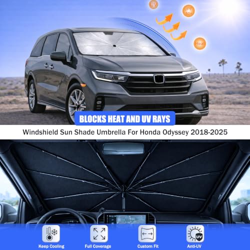 Car Windshield Sun Shade Umbrella for Honda Odyssey 2018 (For Honda Odyssey 2018-2025)
