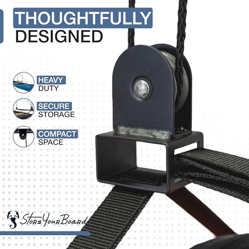 Ladder Storage Ceiling Pulley System (8 ft - 10 ft Ceiling)