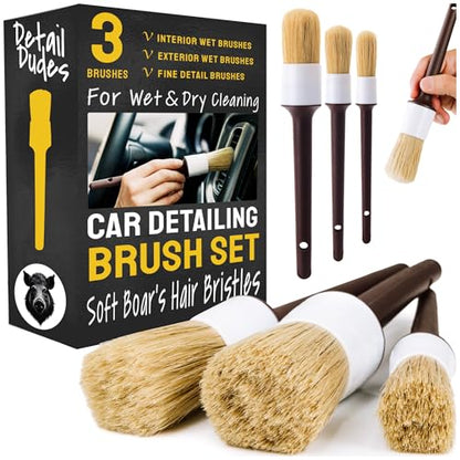 Car Detailing Brush Set 3 (3 Pack)
