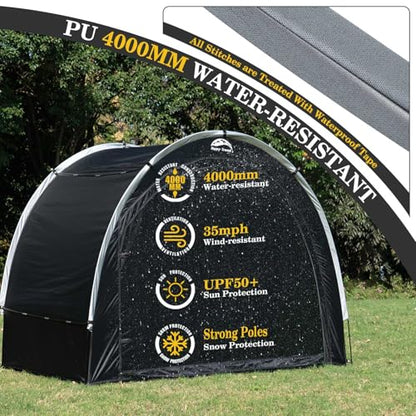 Bike Storage Shed Tent (7x5x5.6ft for 4-5 Bikes)