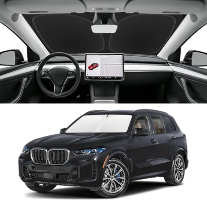 Custom Fit Windshield Sun Shade for BMW X5 2019 (for 2019-2026 BMW X5)