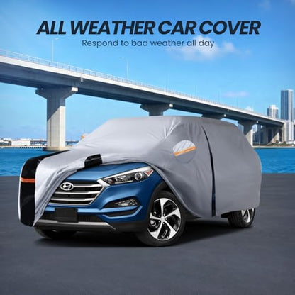Multi Layer Car Cover Custom Fit for Hyundai Tucson (W.Custom Fit Hyundai Tucson(ix35) / White Car Cover)