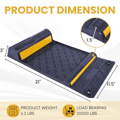 22" x 11.5" Rubber Parking Guide Mat