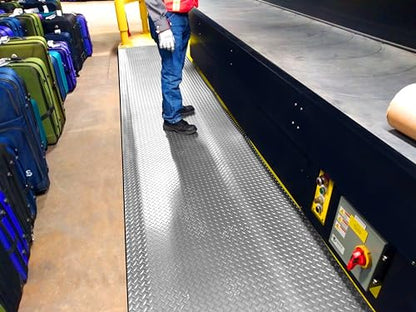 American Classic Gray Diamond Plate Anti (Grey / 3' x 6')