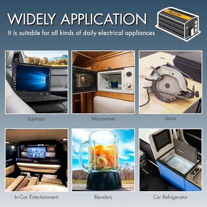 EL3744 12V 5000 Watt Power Inverter with Remote Control (5000W - 12V)