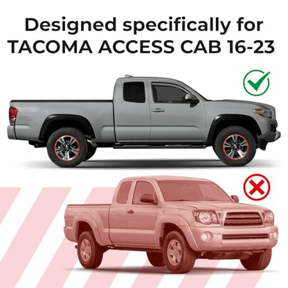 Window Deflectors Smoke Tinted In (For Tacoma 16-23)