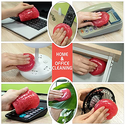 Car Cleaning Gel Detailing Putty Car Putty Auto Detailing Tools Car Interior Cleaner Cleaning Slime Car Accessories Keyboard Cleaner Rose (Rose Red 1 Pack)