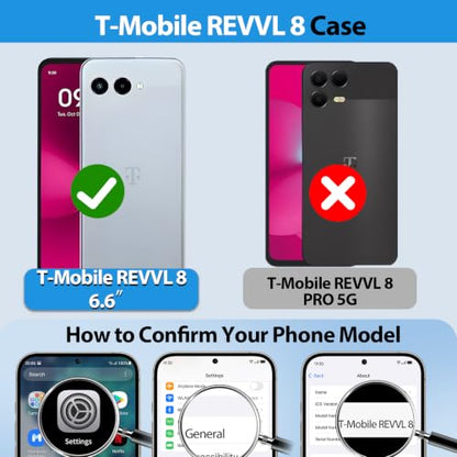 for T Mobile Revvl 8 Phone Case (T-Mobile Revvl 8 (6.5") / Black)