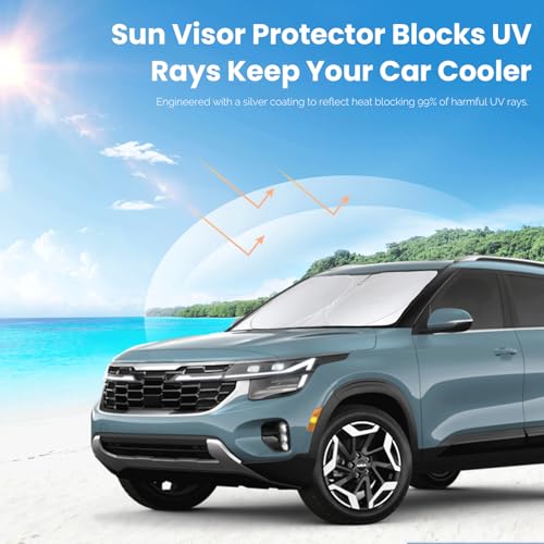 Windshield Sunshade for 2021 (for 2021-2026 Kia Seltos)