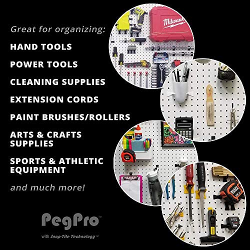 PegPro® 2" Hooks Kit for Standard “Wood Fiber” pegboard (2" Straight - 24 Count / Pink)