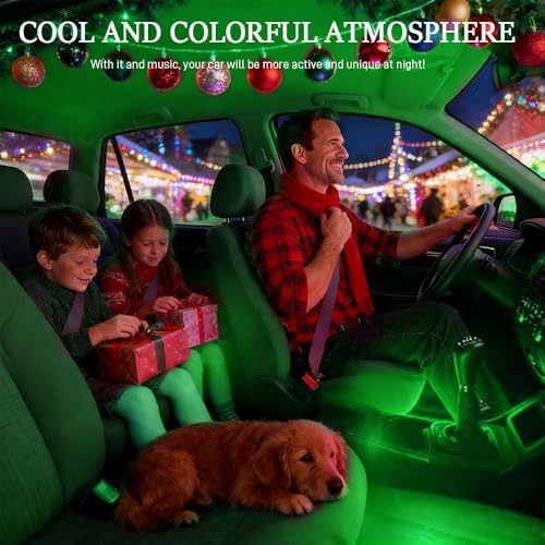 Car LED Strip Light (Green / Cigarette Lighter)