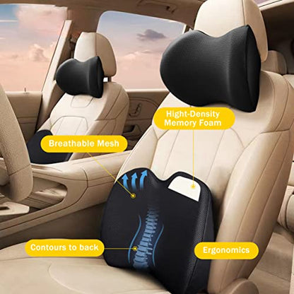 Super Soft Lumbar Support Pillow for Car (Backsaver-one)