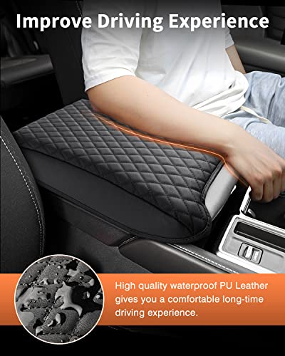 Custom Fit for Center Console Cover Nissan Pathfinder 2025 2024 2023 2022 2026 Armrest Cushion Pad Cover PU Leather Pathfinder Accessories Anti (Size for Nissan Pathfinder 2022-2026)