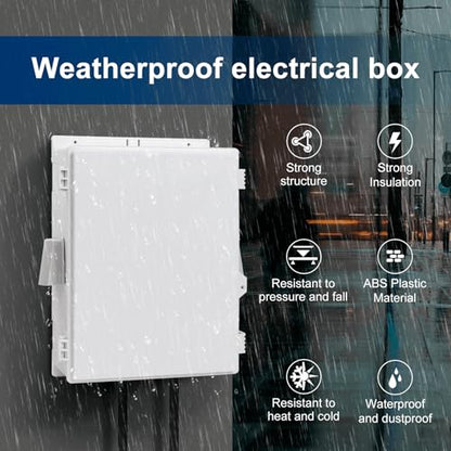 Outdoor Electrical Box with Thermostat and Fan (16"H x 12"L x 5.9"W & Thermostat)