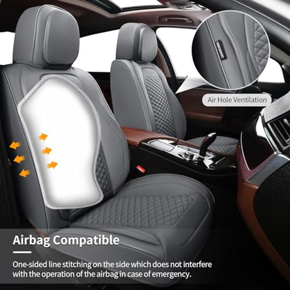 Car Seat Covers Full Set (2 Pack / Gray)