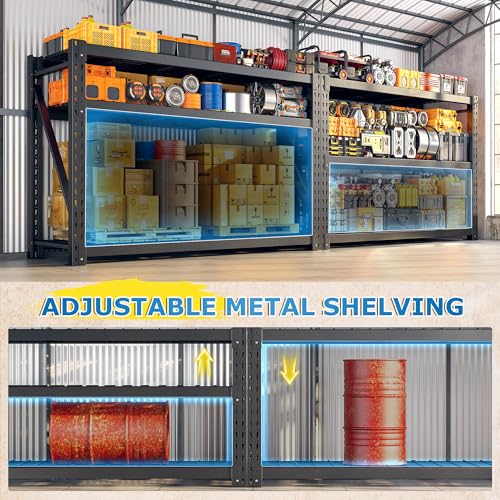 8250LBS Industrial Storage Shelves 2 (60"W x 24"D x 66"H, 4-Tier)