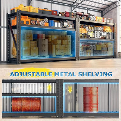 8250LBS Industrial Storage Shelves 2 (60"W x 24"D x 66"H, 4-Tier)