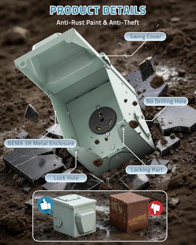 30 Amp RV Power Outlet Box (30A RV Box)