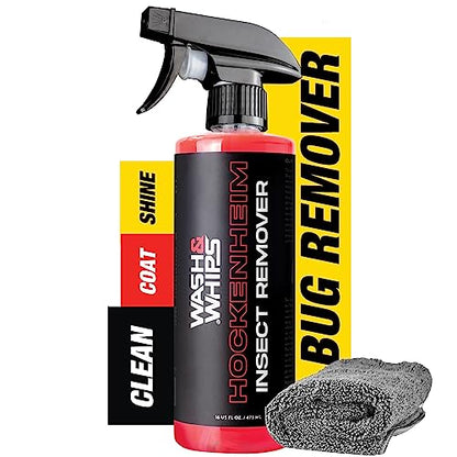 Hockenheim Bug & Insect Remover (16 Fl Oz (Pack of 1) / w/Microfiber Towel.)