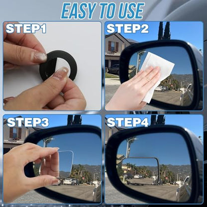 2Pcs Cars BlindSpot Mirrors (2Pcs-Oval)