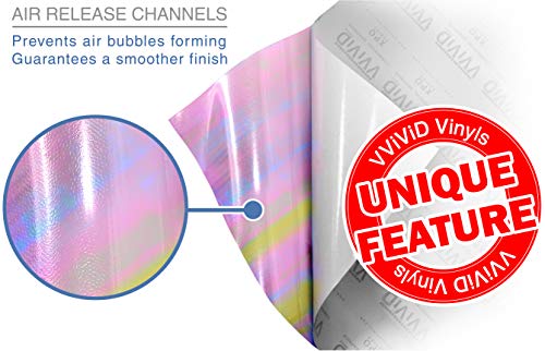 Extra Wide Headlight Taillight Vinyl Tint Wrap 16 Inch x 48 Inch Roll (16" x 48" / Chameleon Transparent)