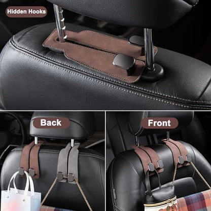 Car Headrest Hooks (Black)