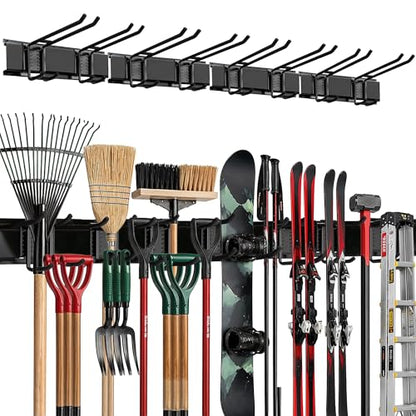 Garage Wall Organizer (Black / 64" (0 Shelves))