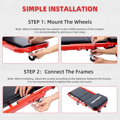 Mechanic Creeper 40inches 3 (Red)