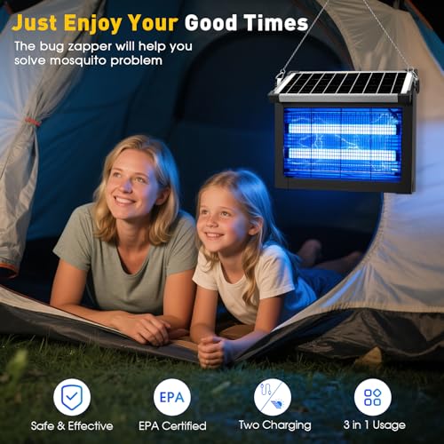 Solar Bug Zapper Outdoor (Black)