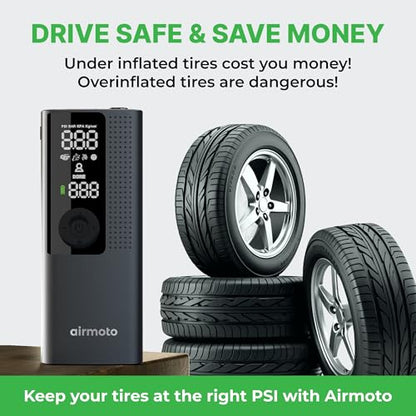 Tire Inflator Portable Air Compressor for Cars (1-Pack)