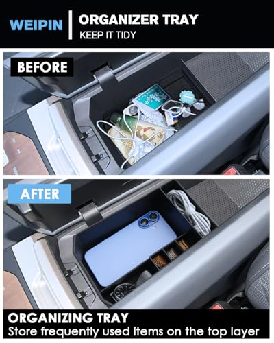 for Center Console Armrest Organizer Tray Compatible with 2022 (IX 22-26 Armrest Tray)