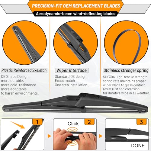 Windshield Wiper Blade Replacement for Jeep Renegade 2015 (22"+20"+11")