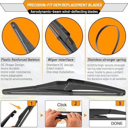 Windshield Wiper Blade Replacement for Jeep Renegade 2015 (22"+20"+11")