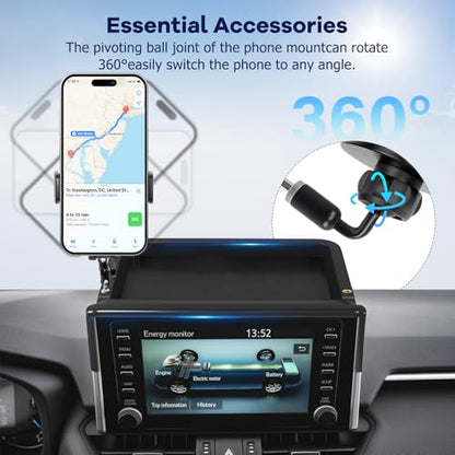 Car Phone Holder Fit for Toyota RAV4 Hybrid LE (For Toyota RAV4 2019-2025 7/8inch)
