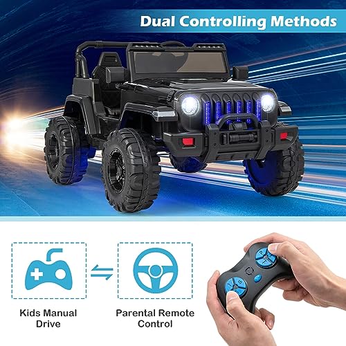 Kids Ride on Car Truck with 2.4G Remote Control (Jet Black)