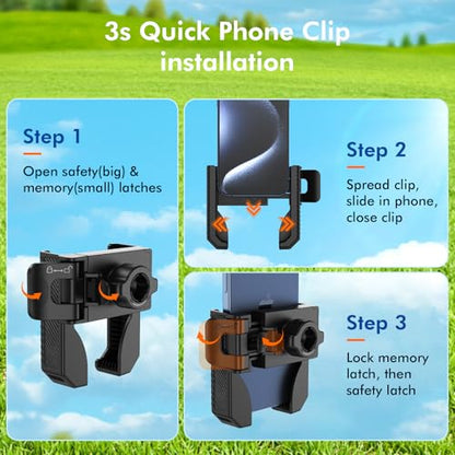Magnetic Golf Cart Phone Holder