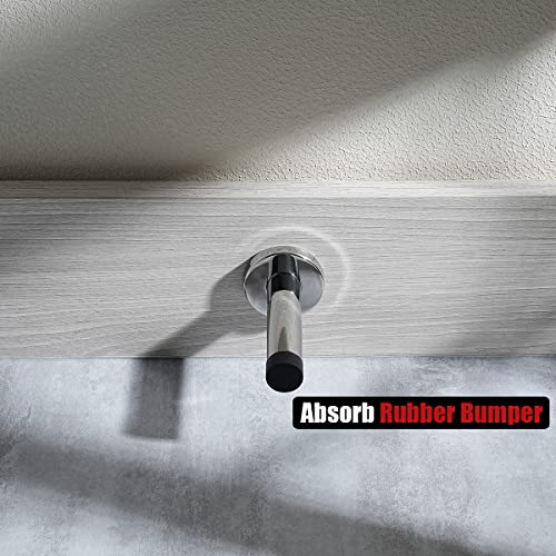 Door Stopper Chrome (4 Pack / Chrome & Black Tip)