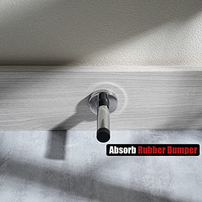 Door Stopper Chrome (4 Pack / Chrome & Black Tip)