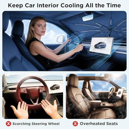 2026 Upgraded Windshield Sun Shade Umbrella [7 (M-57x31IN)