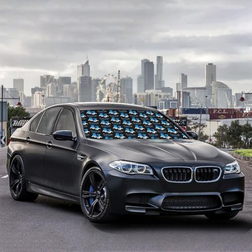 Funny Six Seven Car Windshield Sunshade Umbrella Foldable (57X31 Inch / styled45f-3)
