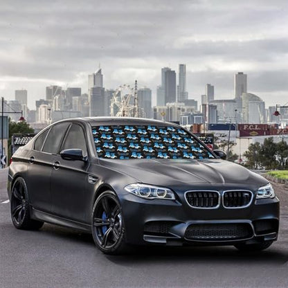 Funny Six Seven Car Windshield Sunshade Umbrella Foldable (57X31 Inch / styled45f-3)