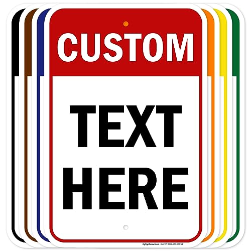 Custom Sign Custom Sign for Business (Header - Vertical / 12x18 - Aluminum)