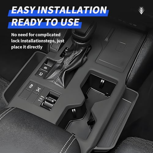 Car Center Console Organizer for Toyota Land Cruiser 2024 2025 2026 2027 Auto Interior Accessories Central Control Storage Panel Decoration Protection Cover Seat Middle Tray Frame Bag Trim