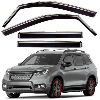 Window Deflectors Smoke Tinted in (For Passport 19-25)