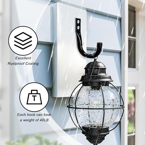 Metal Wall Hooks for Hanging Heavy Duty (3.5''-6pcs)