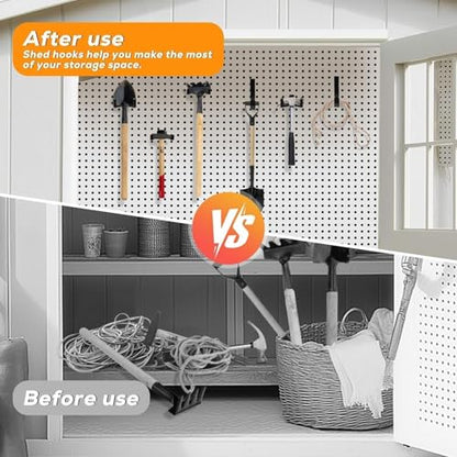 9 Pack Storage Shed Hooks Compatible with Suncast