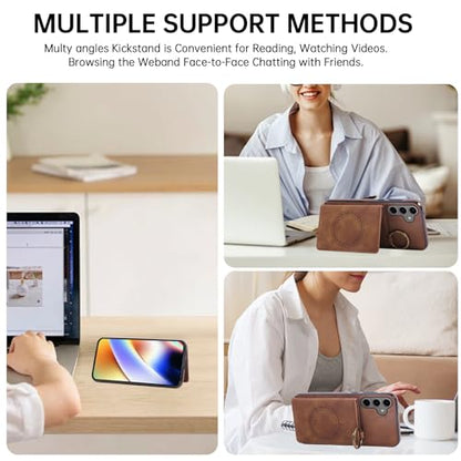 Compatible with Samsung Galaxy S24 (Brown / for S25/S24)