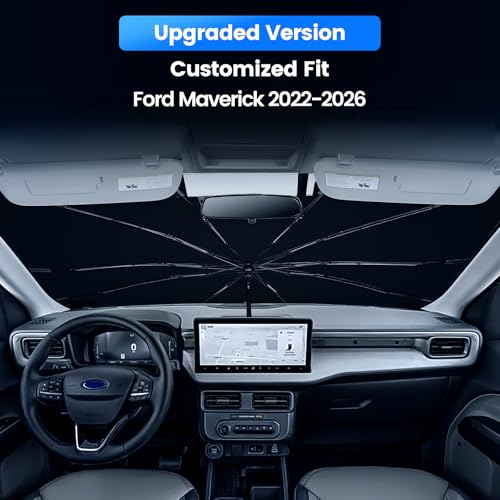 Windshield Sun Shade Umbrella for Ford Maverick 2022 (For Ford Maverick 2022+)