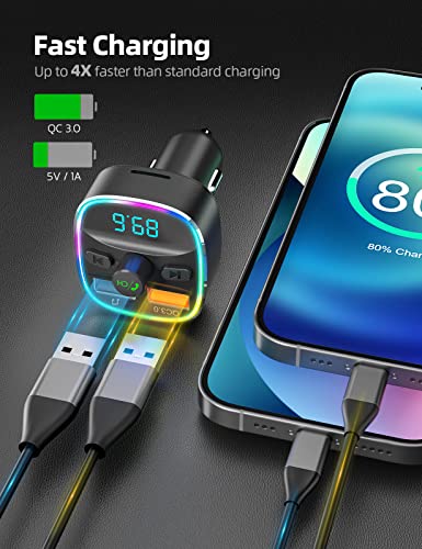 Bluetooth FM Transmitter (A-Black)